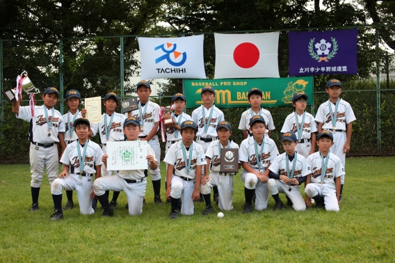 立川市少年野球連盟夏季大会1部準優勝！